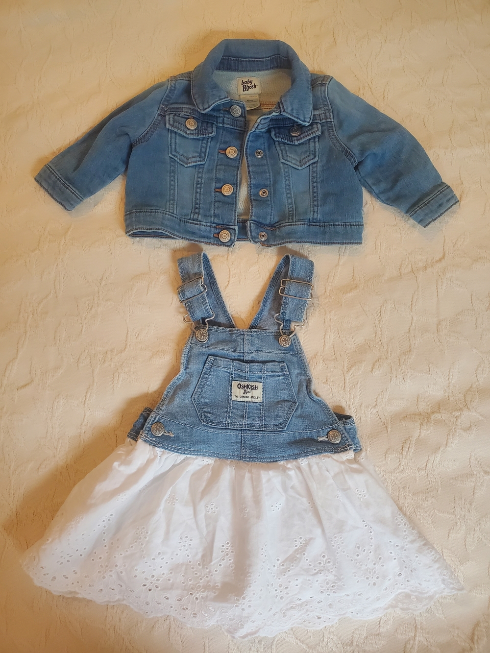 Girls' Denim Overall Dress And Jacket